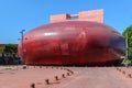 Perpignan, France. 082019: LÃÂ¢Ã¢âÂ¬Ã¢âÂ¢Archipel Theater: Jean NouvelÃÂ¢Ã¢âÂ¬Ã¢âÂ¢s modular arts complex is made up of several cubes . Royalty Free Stock Photo